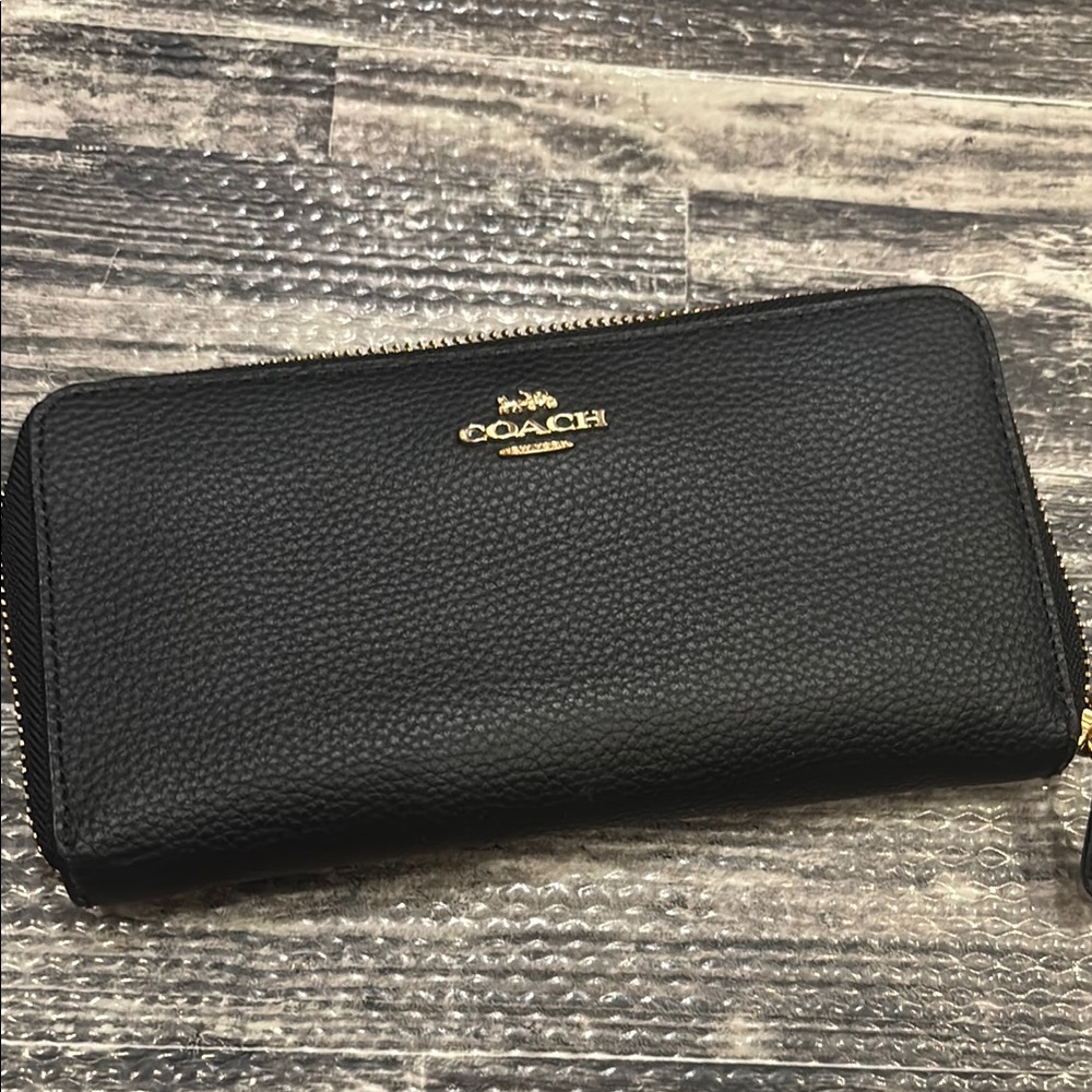 Coach Black and Gold Wallet